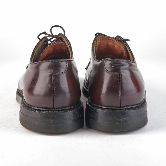 O'Sullivan Men's Burgundy Oxblood Leather Derby PTB Dress Shoes Size 10 C - Picture 3 of 8